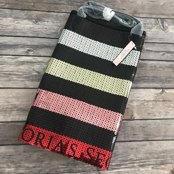 Victoria Secret Sequined Sparkle Tote Bag, NWT - Picture 3 of 8